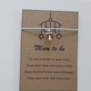 Mum to be charm bracelet.