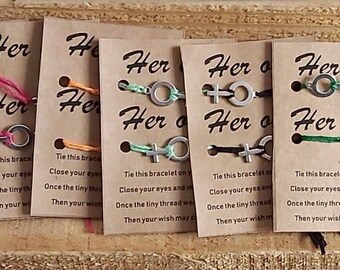 Lesbian Bracelet. bracelet Her one, her only. Friendship bracelet. Couples bracelet.
