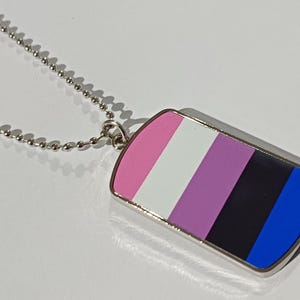 "Gender fliesen ""Dog Tag"" Halskette."