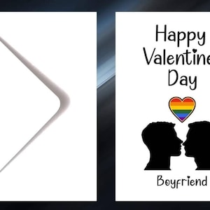 LGBTQIA+ Valentines Day Card Husband Or Boyfriend or Fiance