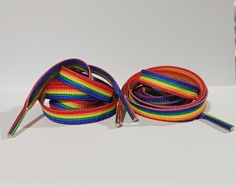 Rainbow Pride Sublimated Shoe laces lots of flags to choose from