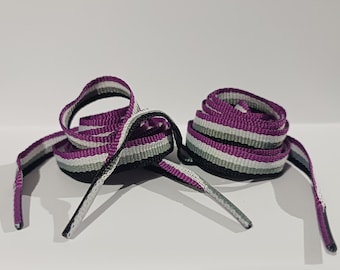 Asexual Pride Sublimated Shoe laces lots of flags to choose from