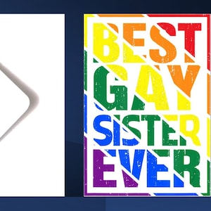 Tarjeta de Hermana Gay