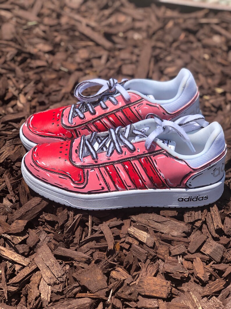 Custom Adidas Hoops 2.0 Custom Cartoon Adidas Shoes Custom