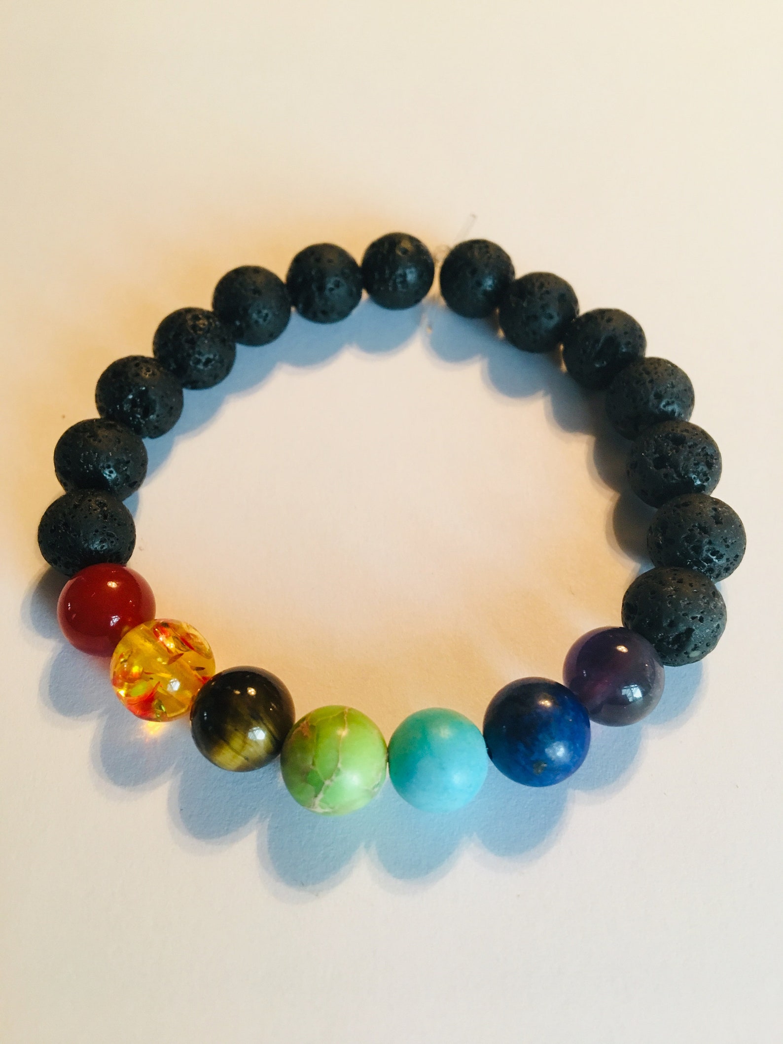 Pulsera de 7 chakras Etsy