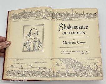 Shakespeare of London, door Marchette Chute, hardcover, 1949, EP Dutton Vintage Literatuurklassieker