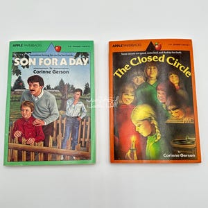 コリン・ガーソン著『Son For A Day』と『The Closed Circle』、アップルペーパーバックセット、1980年代、スコラスティック社刊、ヴィンテージブックス