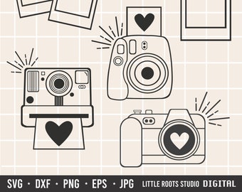 Camera SVG Bundle / Digital Camera Cut File / Photography SVG  / Instant Camera SVG / vintage camera svg / Photographer svg / Photos Svg