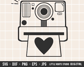 Camera SVG /  Instant Camera Cut File / Photography SVG / Cricut / Glowforge / Digital Download / Photographer / Camera Silhouette