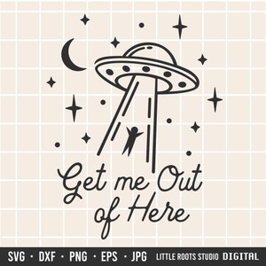 UFO Silhouette / Alien Probe / UFO Clip Art / Alien-Entführung / UFO / Raumschiff Png / Digital Download