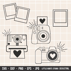 Camera SVG Bundle / Digital Camera Cut File / Photography SVG  / Instant Camera SVG / vintage camera svg / Photographer svg / Photos Svg