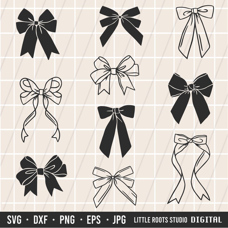 Bow Svg - Etsy