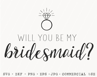 Will You Be My Maid Of Honor Svg Etsy