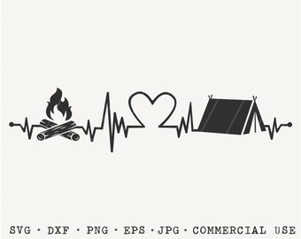 Download Camper Heartbeat Svg Etsy