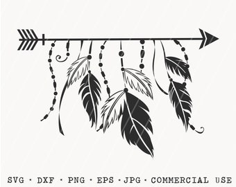 Download Bohemian Arrow Svg Etsy