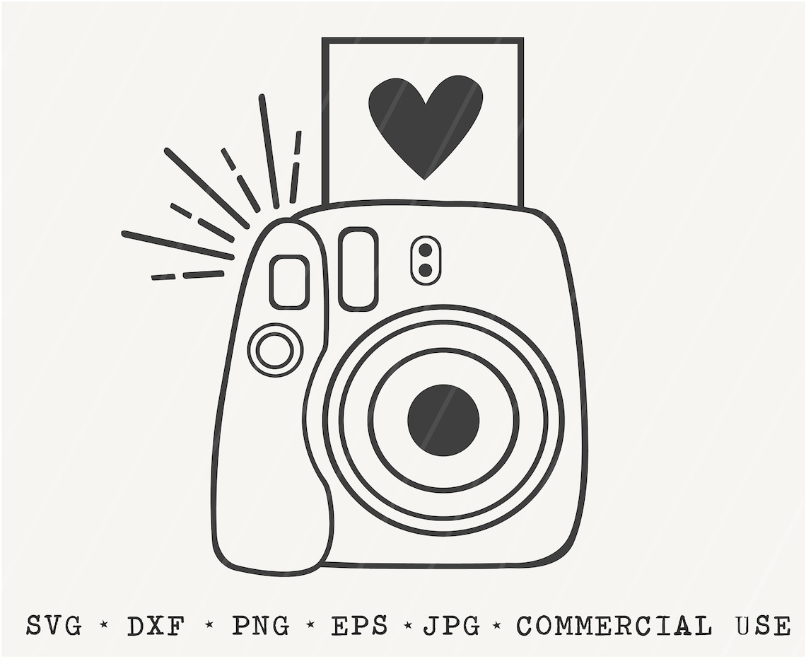 Polaroid SVG / Instant Camera Cut File / Photography SVG / Etsy