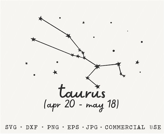 Papercraft Embellishments Instant Download PNG Cut File Horoscope 