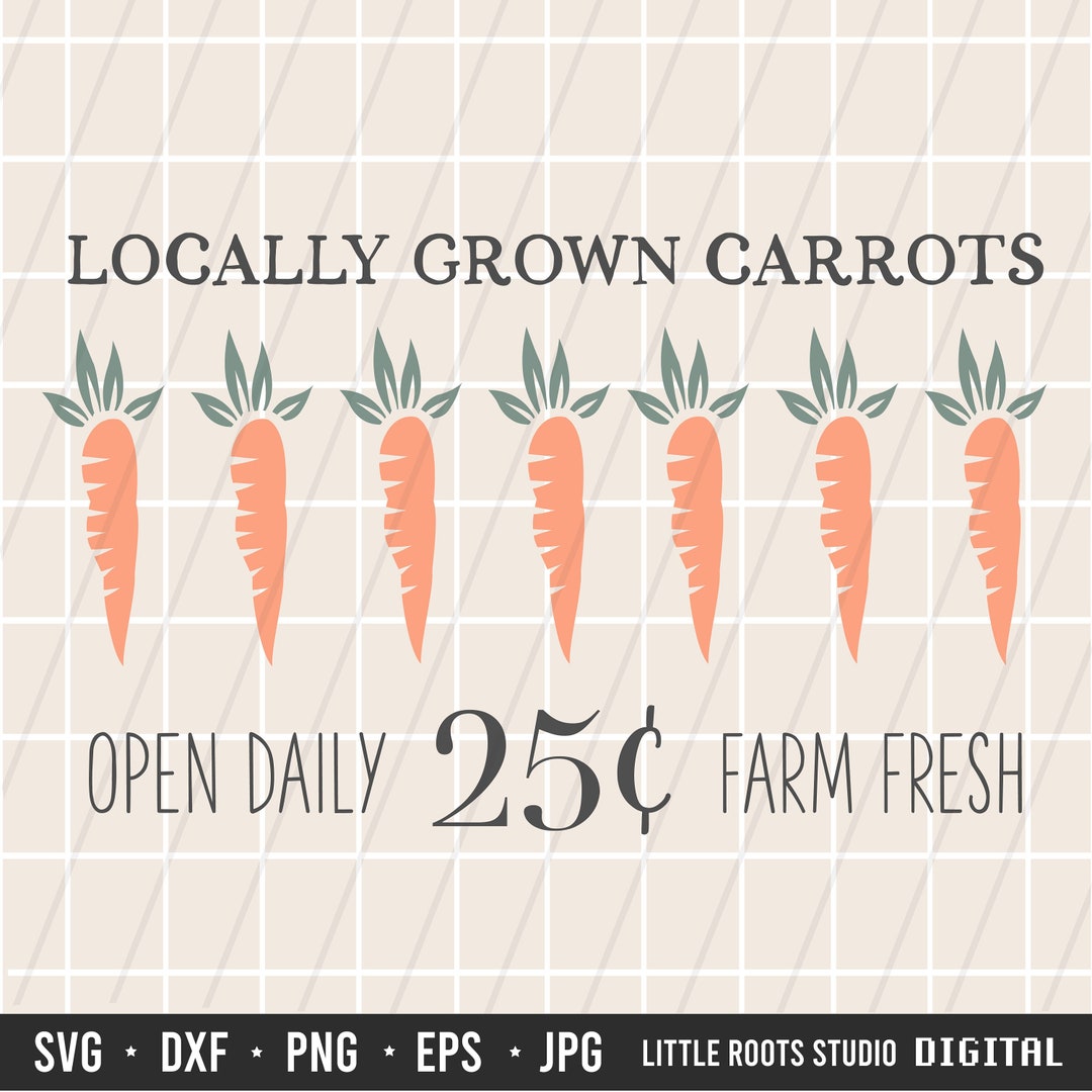 Carrot Patch SVG / Carrot Patch Sign / Easter Cut File / Easter Sign ...