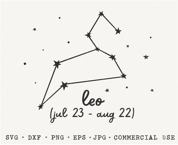 Leo SVG / Zodiac Constellation / Astrology Cut Files / Leo ...