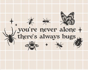 Insekten svg / Take Care of Bugs / Käferfreunde / Humorvoller Spruch svg / Schmetterling svg / Spinne svg / Hummel svg / digitaler Download / Käfer