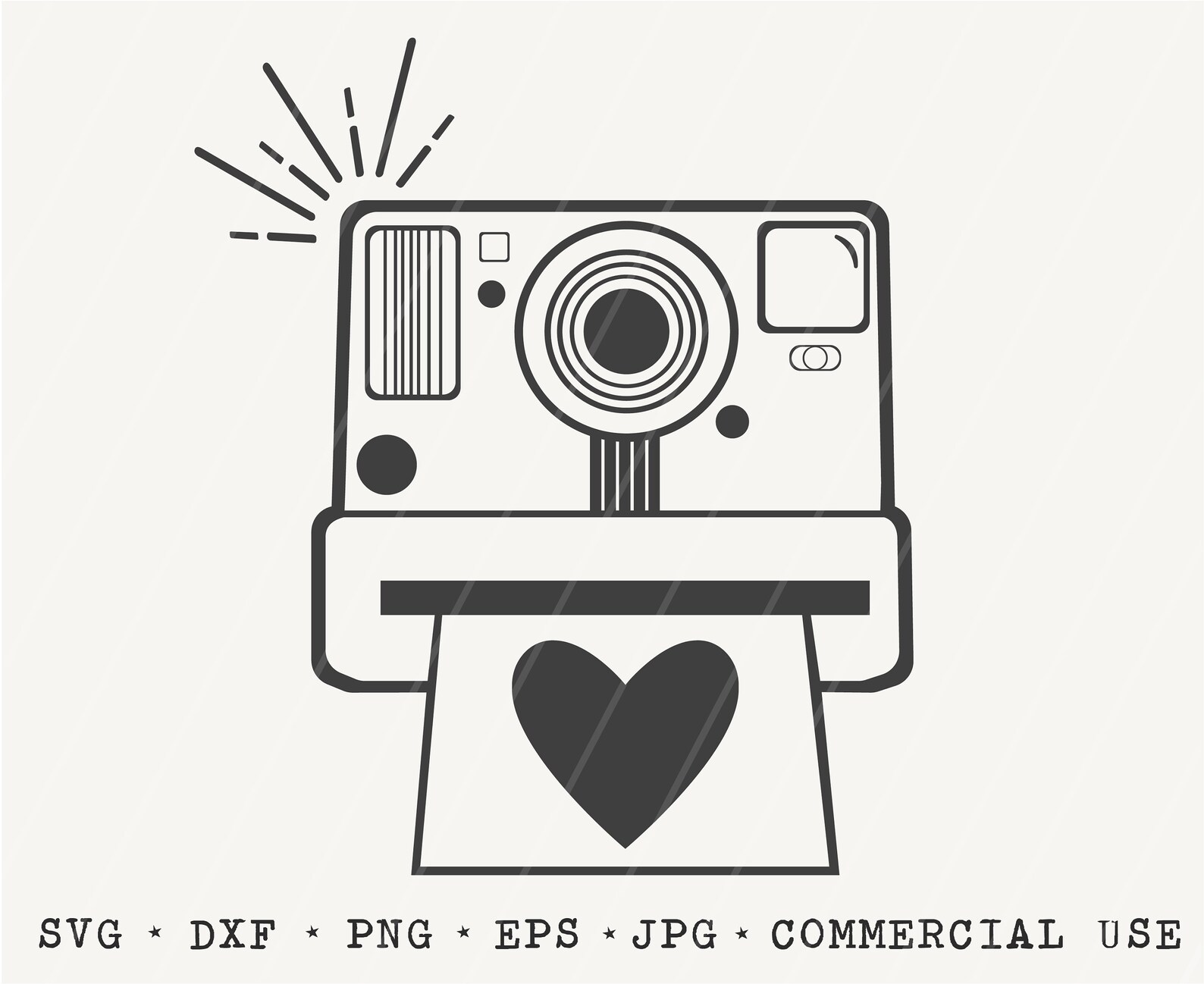 Camera SVG / Instant Camera Cut File / Photography SVG / Etsy