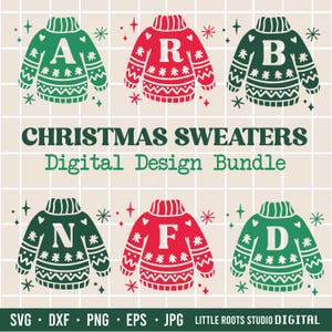 Maglioni di Natale Svg / Pacchetto Svg di Natale / Maglione delle feste / Natale alla moda Svg / Maglione di Natale / Pacchetto Svg di ornamenti / Ornamenti