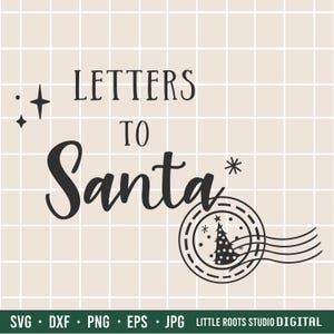 Cartas para o Papai Noel SVG / Carta do Papai Noel SVG / Natal SVG / Cricut Christmas Craft / Download Digital / Papai Noel Png / Cartas de Natal
