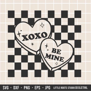 San Valentino SVG / Cuori SVG / Disegni di San Valentino per maglietta / SVG a scacchi / Disegni per amore / Download digitale / File Cricut / png