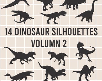 Dinosaurier SVG Bundle: T-Rex, Triceratops, Dino Cut Files