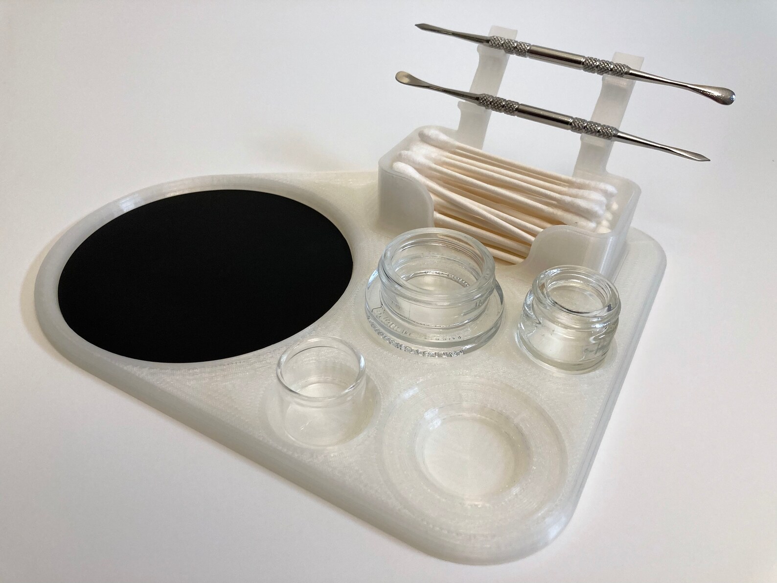 Rig Tray translucent Silicone Padded Dab Station W/ Double Etsy