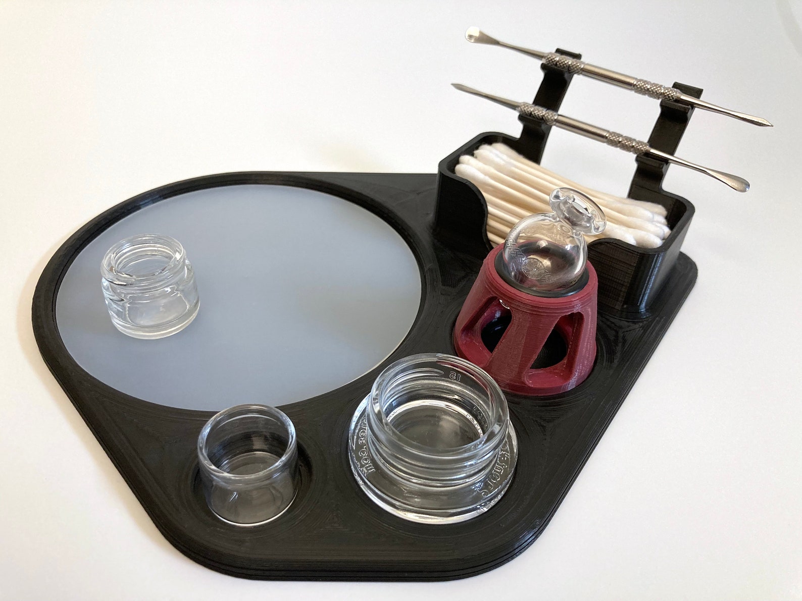 Rig Tray Deluxe in Black Silicone Padded Dab Station W/ Etsy