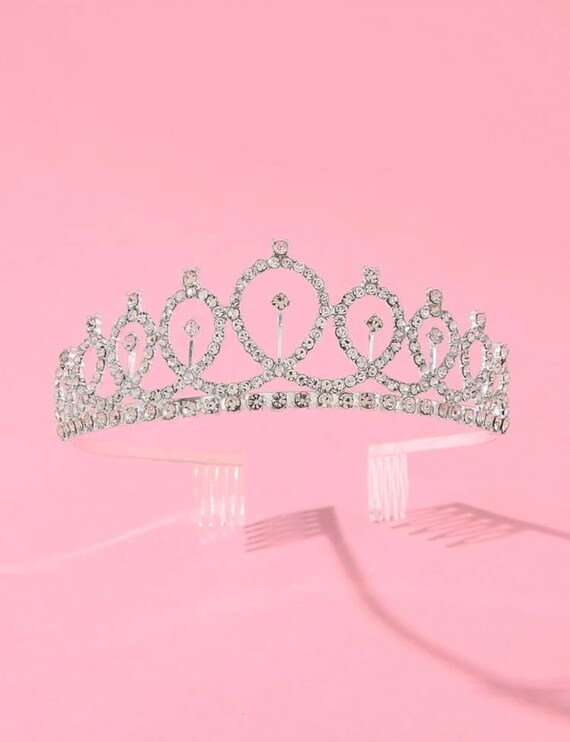 Girls Birthday Tiara Crown Headband Costume Flower Girl Etsy India