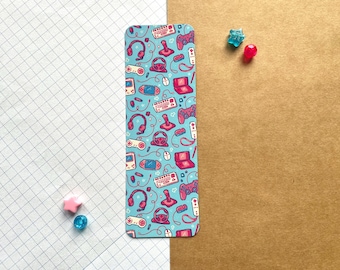 Ready to Game Pink and Blue Bookmark