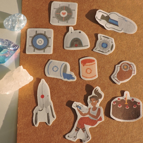 Portal Inspired Sticker Pack! || Video Game Sticker Packs