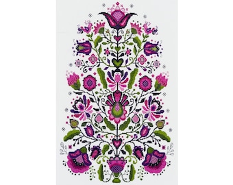 Cross stitch kit Tree life Floral pattern DIY Embroidery Hand modern Picture Making Flowers