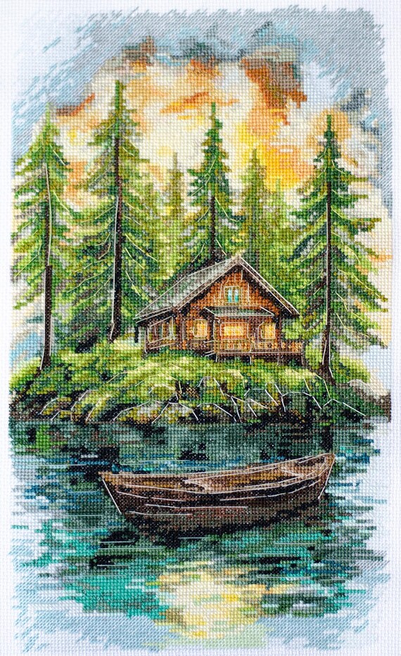 Kit Cross Stitch DIY Counted Cross Stitch Full Kit Hand Embroidery