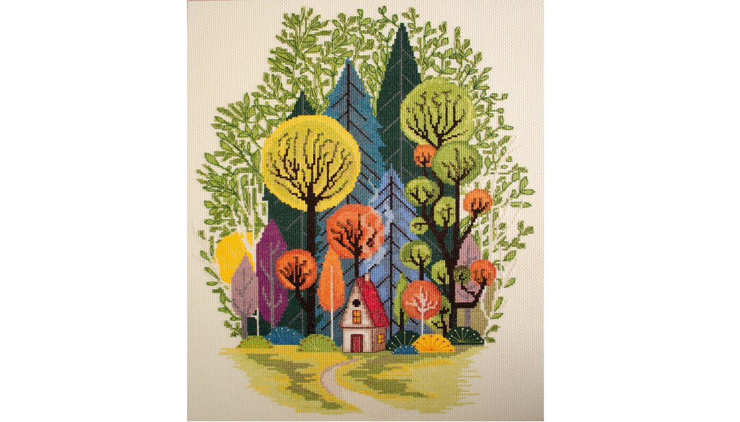 Kit Cross Stitch Bright Summer Embroidery Diy Craft Kit Gift for ...