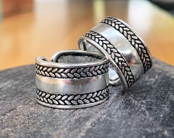 Anneau unique Bague en argent thaïlandais réglable Cadeau pour sa bague redimensionnable Boho Ring, Thumb Ring, Dainty Stacking Ring, Everyday Ring