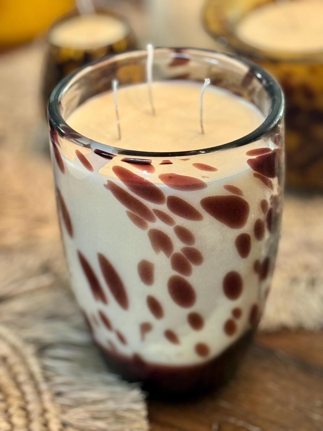 Soy Candle in Brass Lassi Cup - Gardenia main image 1