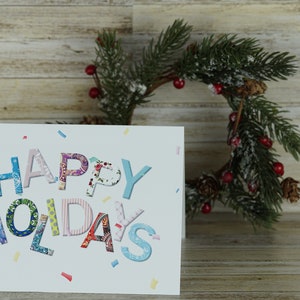 Happy Holidays Christmas Card |Holiday Card with Personalized message Greeting Card Set! Send Directly to your friends and family!