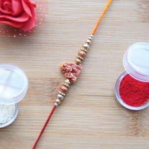 2 pc Sai Baba Indian rakhi |Indian Rakshbandhan Rakhadi for brother, ship Rakhi to your brother with personalized message- SHIP FROM USA