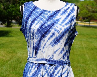 shibori long frock designs