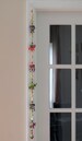 2 PC Hand painted elephant hanging with bead zumar and copper beads |Party/window/wall elephant decoration & gift,  bead curtains/door art 