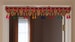 Bohemian decoration with colorful silk tassels, embroidered gypsy curtains, hippie door frame, Indian handmade ethnic tapestry 