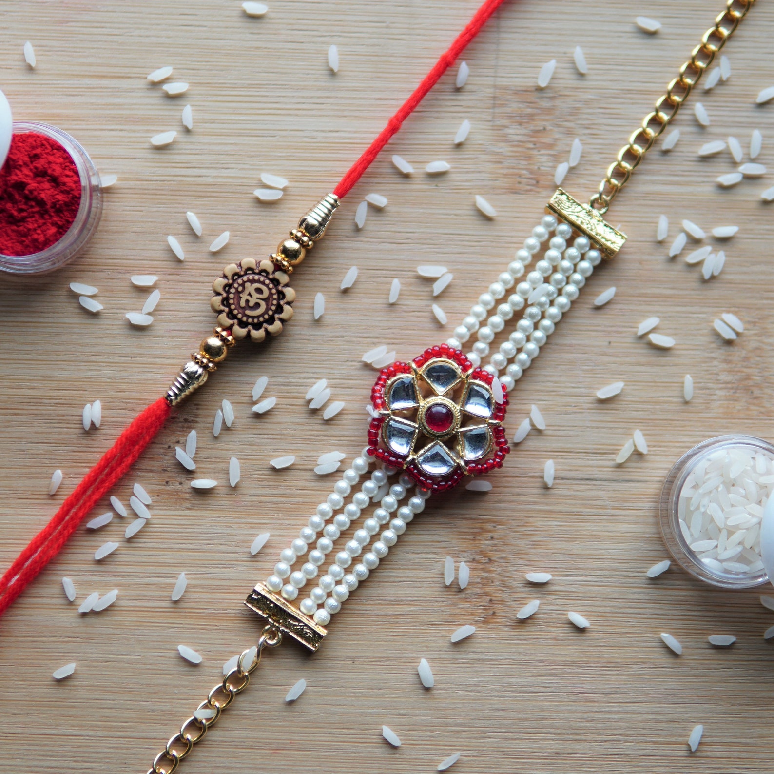 Raksha Bandhan Background With Traditional Rakhi Rakhi Thread Sister Photo 9816821
