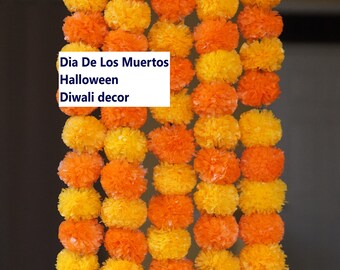 5 PC - 4.5 feet Dia De Los Muertos Garland | Day of dead decoration, Orfrenda, Party Photo Backdrop for Indian or American theme occasions