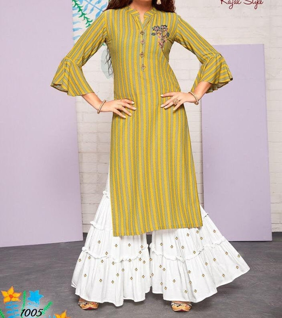 Kajal Style KURTI COLORBAR VOL-3 SIZE-XXXL : Amazon.in: Beauty