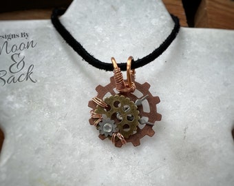 Clock Inspired SteamPunk Necklace