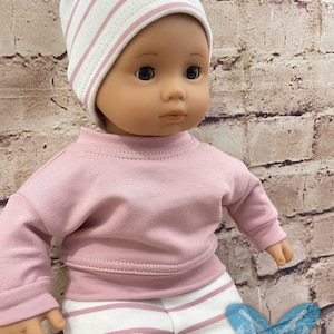 Bitty Baby / Doll Clothes / Doll Dolman sweater / Mix and match Tops / bottoms / Joggers / Beanie / Bummies