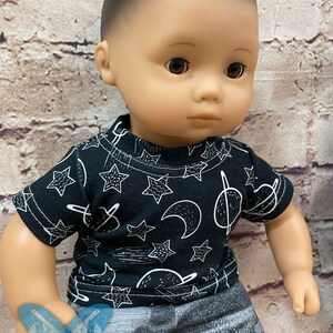 13&quot; Minikane / 15&quot; Miniland / Bitty Baby / Doll Clothes / Doll Tops / Mix and match shirts / Doll Clothes / Long Sleeve / Short Sleeve